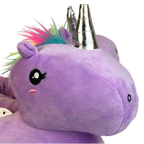 Unicorn Slippers Plush Cozy NWT Modlines Women/Girls - Picture 3 of 5